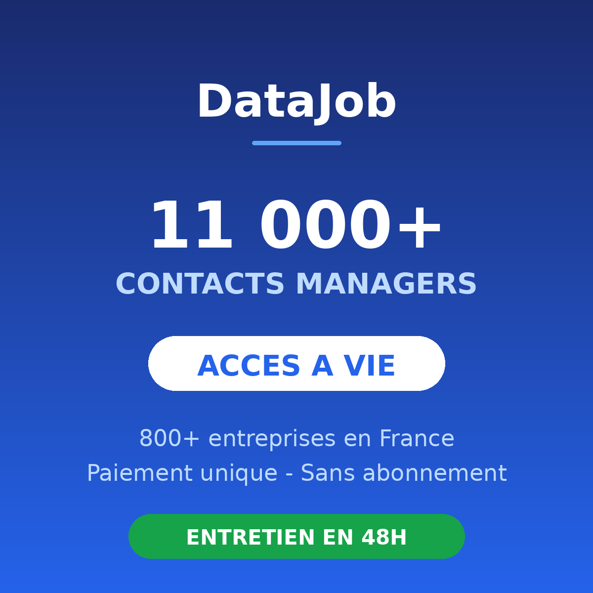 Accès Datajob